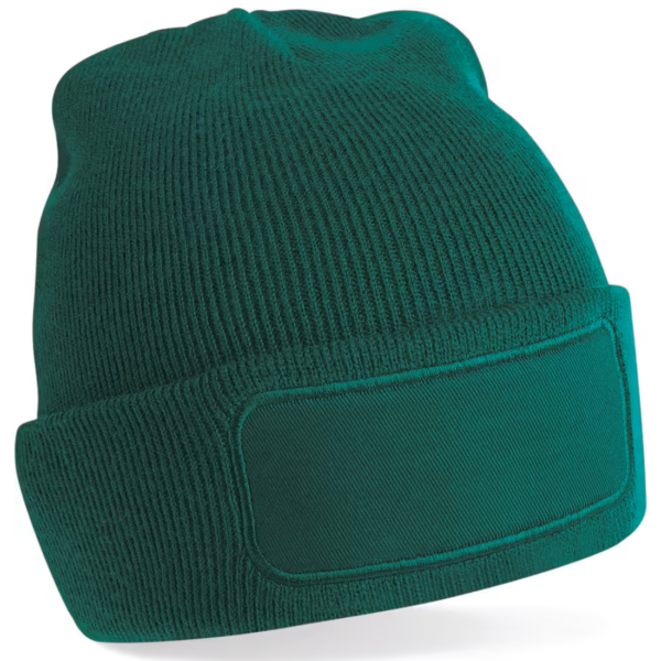 Beechfield B445 - Stijlvolle Heren Patch Beanie voor Alle Seizoenen