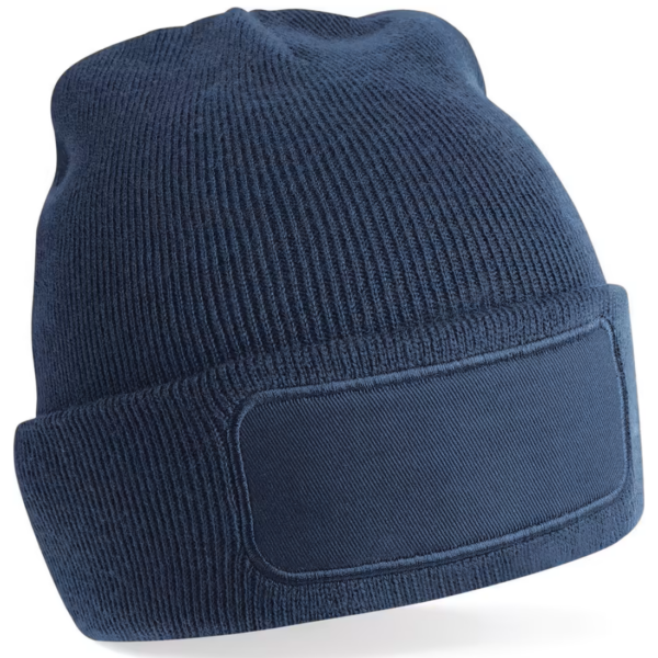 Beechfield B445 - Stijlvolle Heren Patch Beanie voor Alle Seizoenen