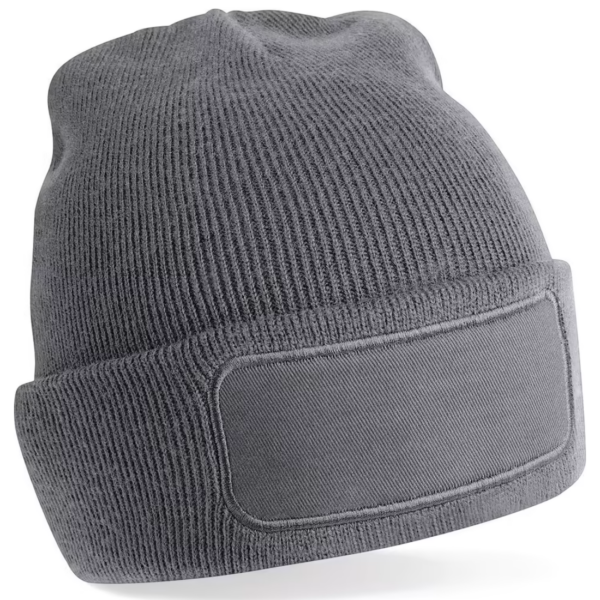 Beechfield B445 - Stijlvolle Heren Patch Beanie voor Alle Seizoenen