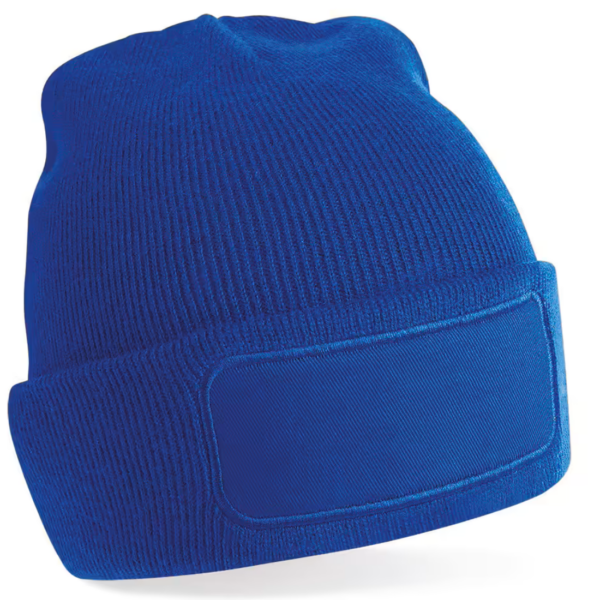 Beechfield B445 - Stijlvolle Heren Patch Beanie voor Alle Seizoenen