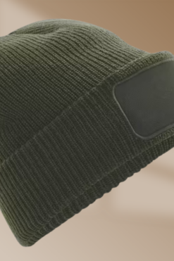 Alternative view of Beechfield B445 - Stijlvolle Heren Patch Beanie voor Alle Seizoenen