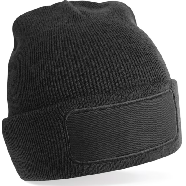 Beechfield B445 - Stijlvolle Heren Patch Beanie voor Alle Seizoenen