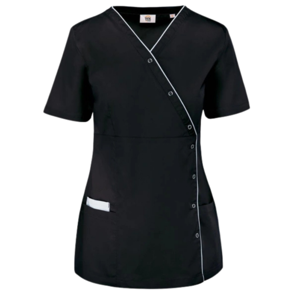 WK. Designed To Work WK506 - Damesblouse in polykatoen met drukknopen