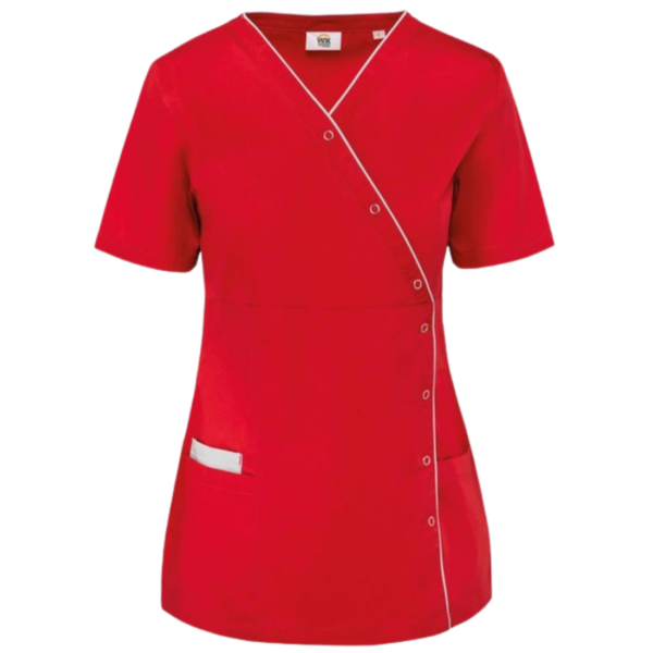 WK. Designed To Work WK506 - Damesblouse in polykatoen met drukknopen