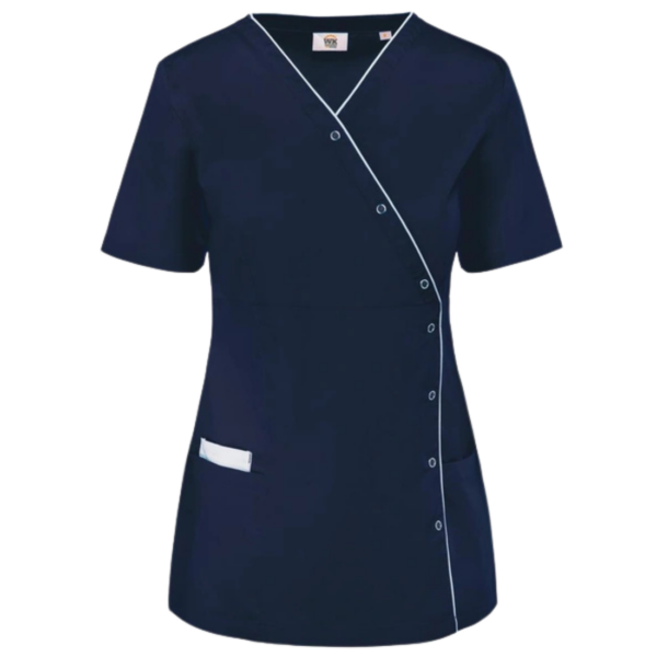 WK. Designed To Work WK506 - Damesblouse in polykatoen met drukknopen