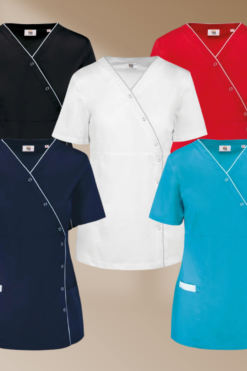 WK. Designed To Work WK506 - Damesblouse in polykatoen met drukknopen