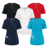 WK. Designed To Work WK506 - Damesblouse in polykatoen met drukknopen